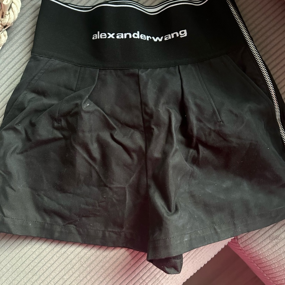 Alexander Wang Black Skorts with Relaxed Fit